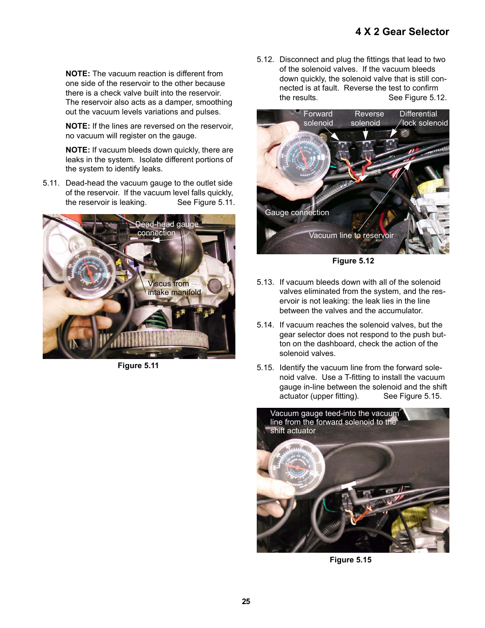 4 x 2 gear selector | Cub Cadet 4 x 2 Big Country - Steel Bed User Manual | Page 29 / 38