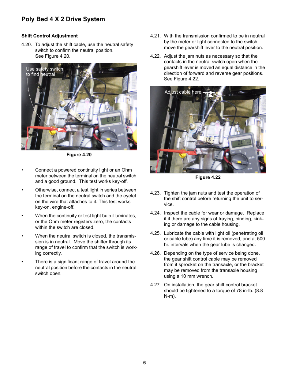 Poly bed 4 x 2 drive system | Cub Cadet 4 x 2 Big Country - Poly Bed & Steel Bed User Manual | Page 10 / 82