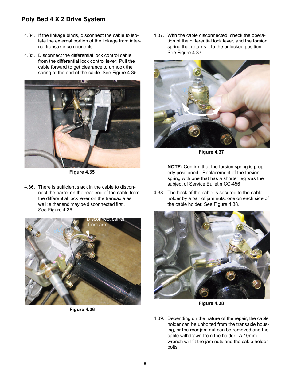 Poly bed 4 x 2 drive system | Cub Cadet 4 x 2 Big Country - Poly Bed & Steel Bed User Manual | Page 12 / 82