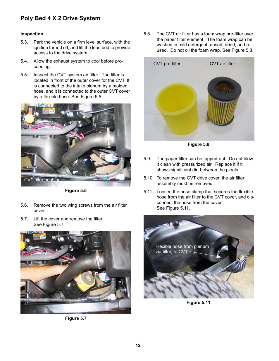 Poly bed 4 x 2 drive system | Cub Cadet 4 x 2 Big Country - Poly Bed & Steel Bed User Manual | Page 16 / 82