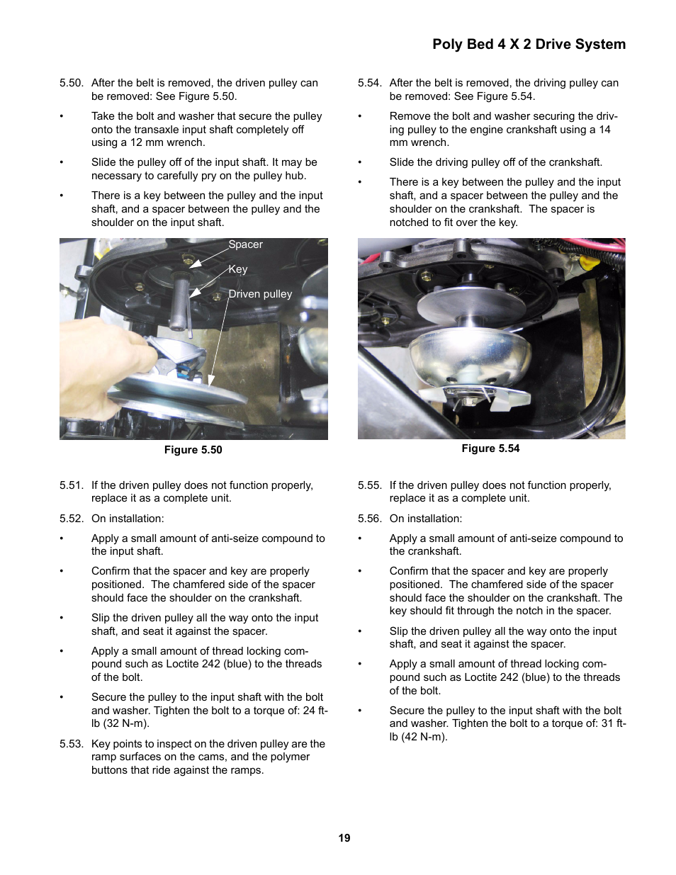 Poly bed 4 x 2 drive system | Cub Cadet 4 x 2 Big Country - Poly Bed & Steel Bed User Manual | Page 23 / 82