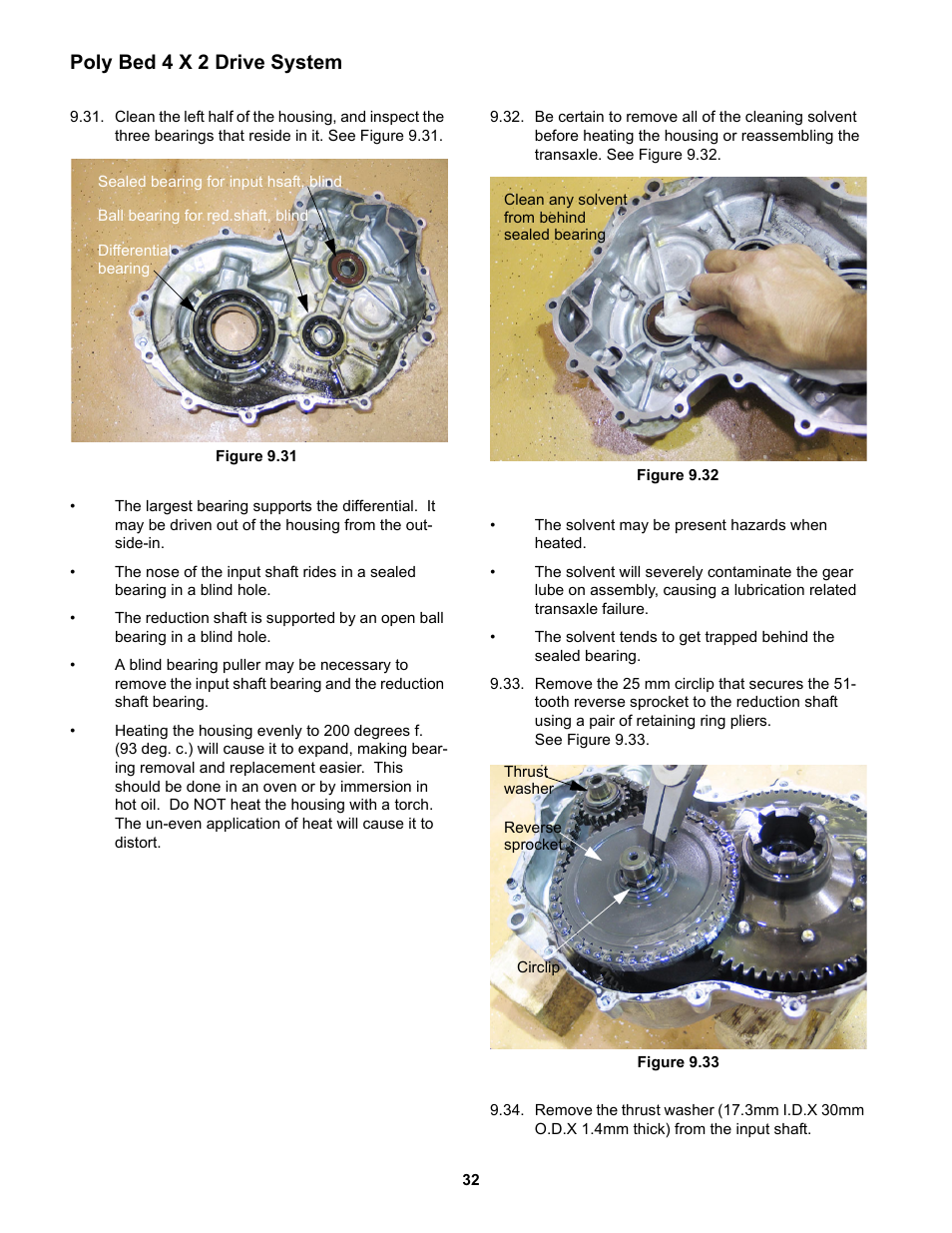 Poly bed 4 x 2 drive system | Cub Cadet 4 x 2 Big Country - Poly Bed & Steel Bed User Manual | Page 36 / 82
