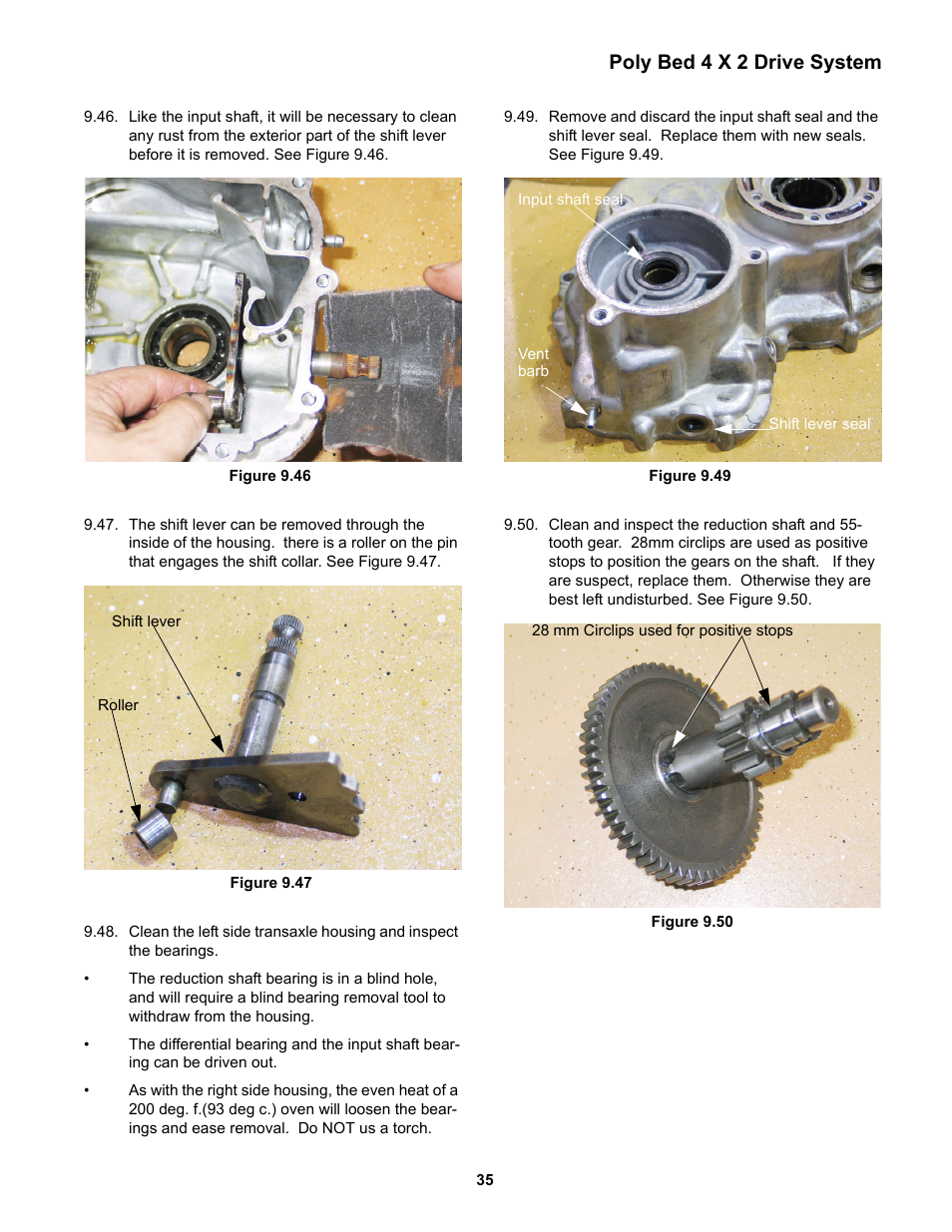 Poly bed 4 x 2 drive system | Cub Cadet 4 x 2 Big Country - Poly Bed & Steel Bed User Manual | Page 39 / 82
