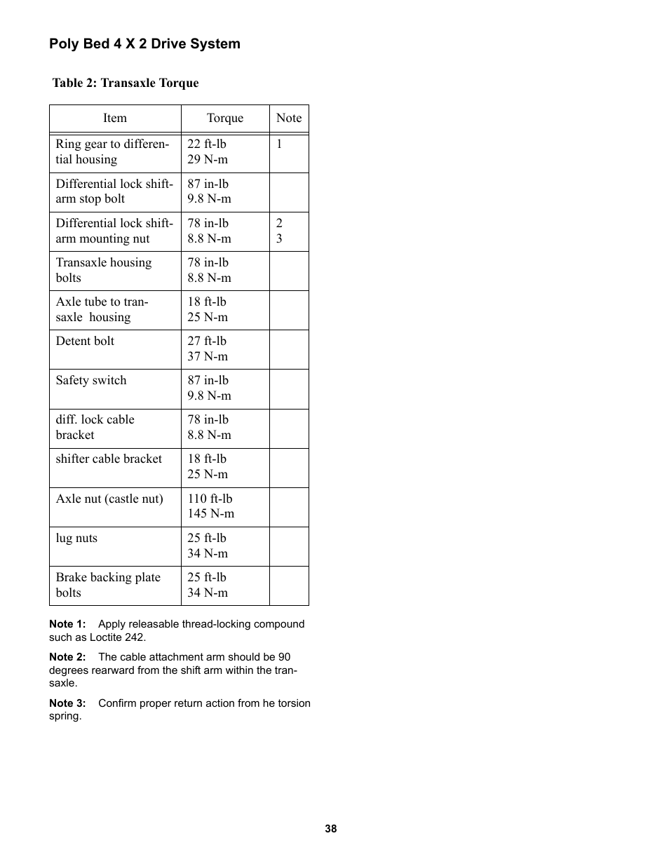 Cub Cadet 4 x 2 Big Country - Poly Bed & Steel Bed User Manual | Page 42 / 82