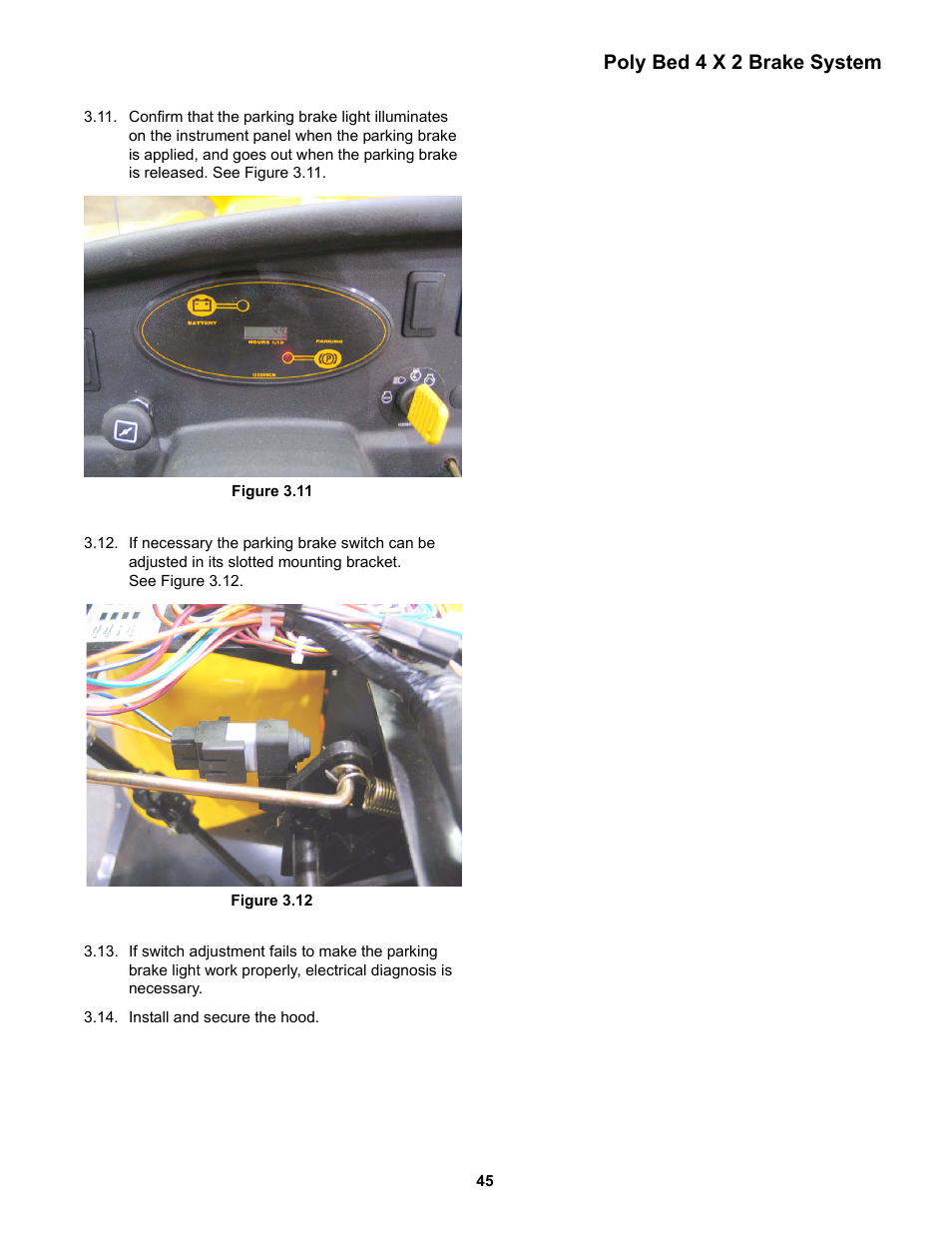 Poly bed 4 x 2 brake system | Cub Cadet 4 x 2 Big Country - Poly Bed & Steel Bed User Manual | Page 49 / 82