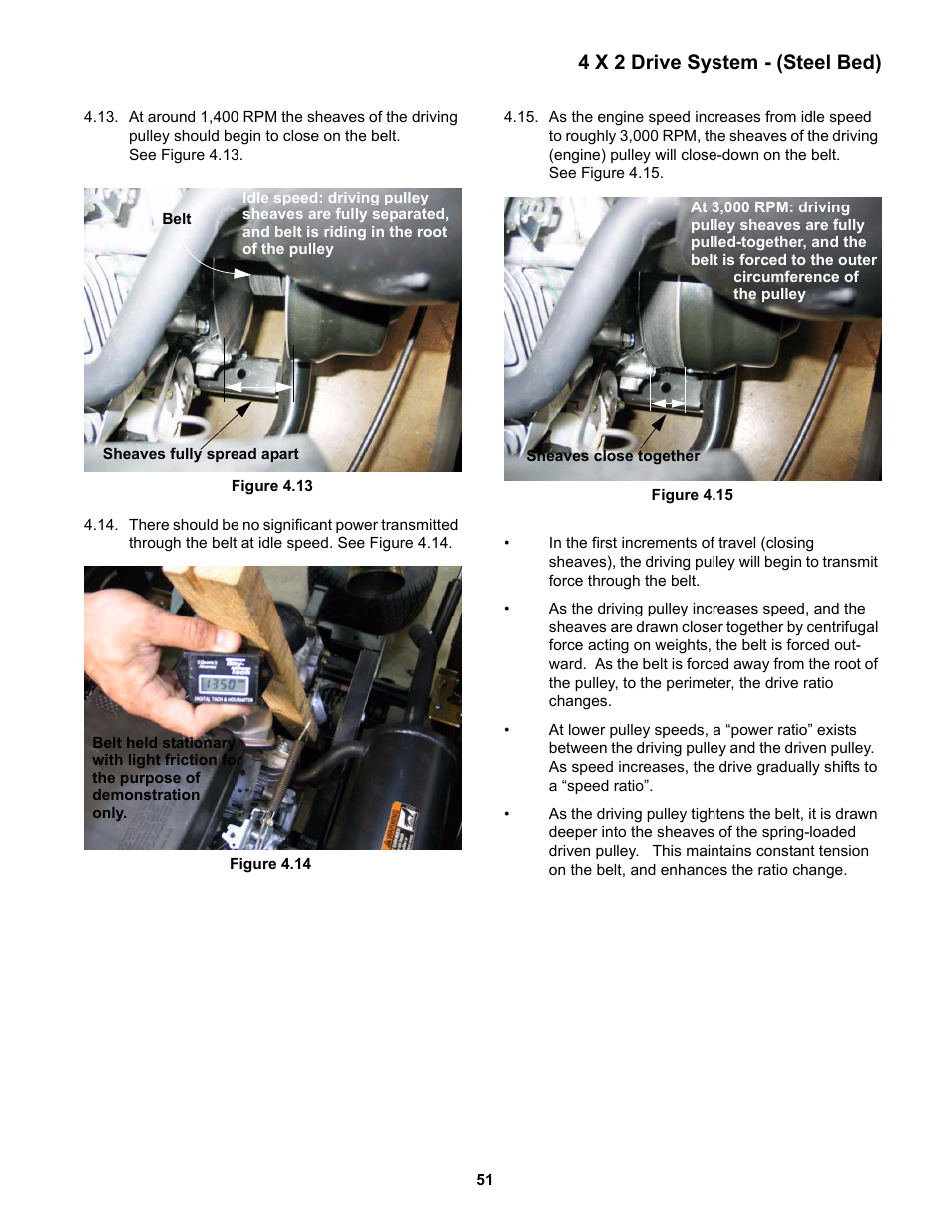 4 x 2 drive system - (steel bed) | Cub Cadet 4 x 2 Big Country - Poly Bed & Steel Bed User Manual | Page 55 / 82