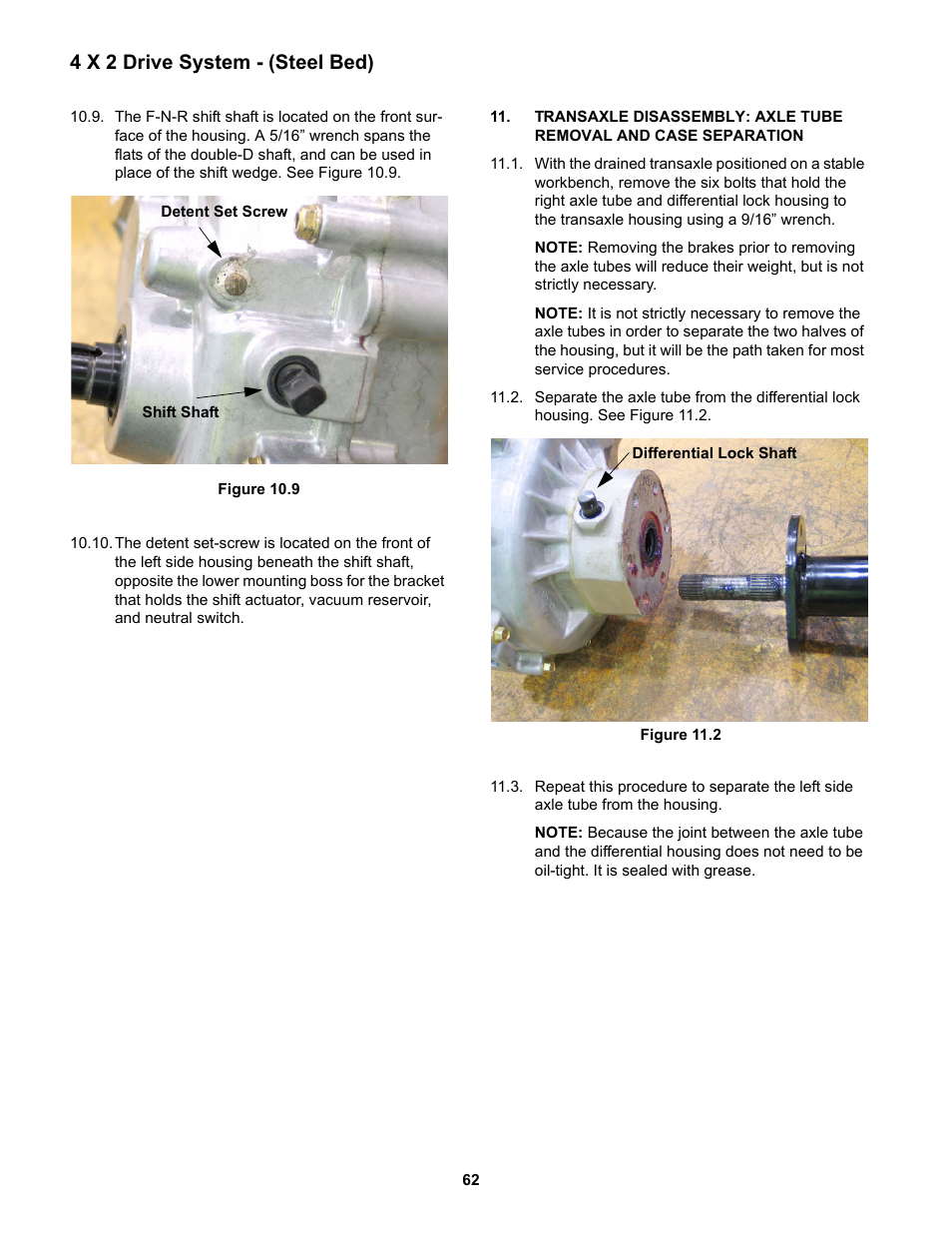 4 x 2 drive system - (steel bed) | Cub Cadet 4 x 2 Big Country - Poly Bed & Steel Bed User Manual | Page 66 / 82