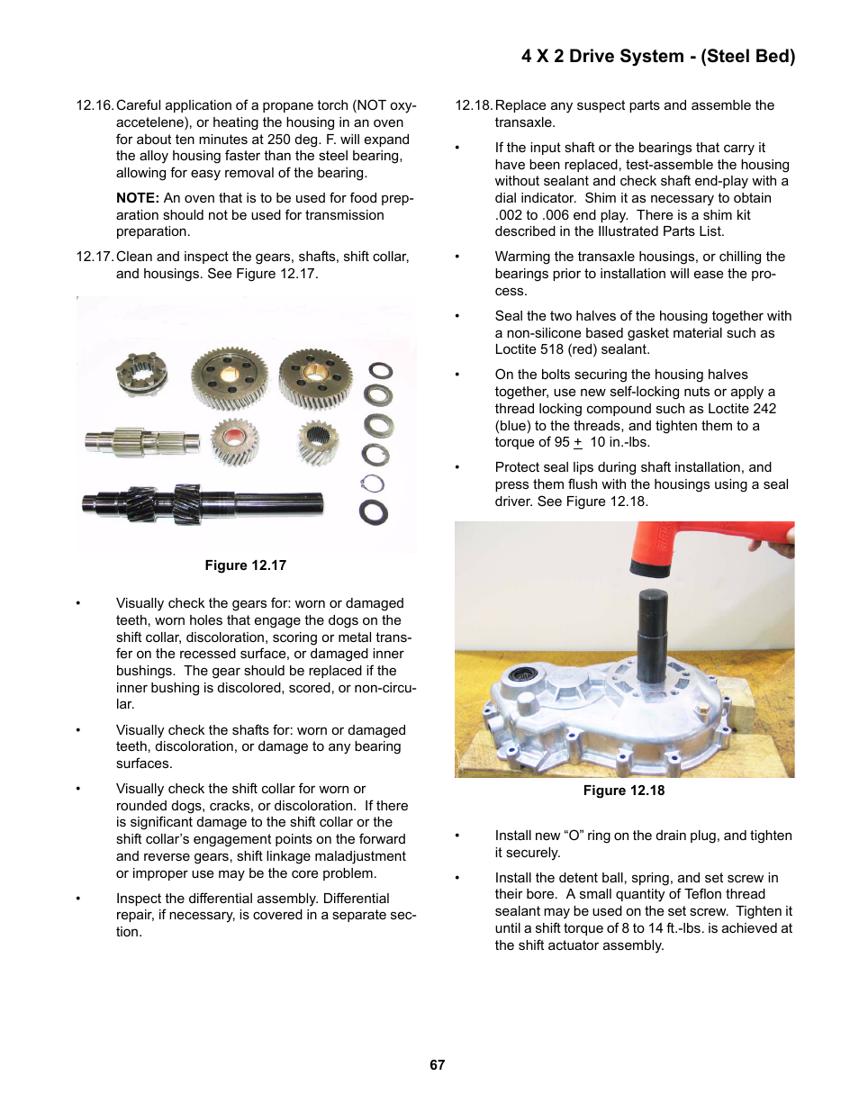 4 x 2 drive system - (steel bed) | Cub Cadet 4 x 2 Big Country - Poly Bed & Steel Bed User Manual | Page 71 / 82