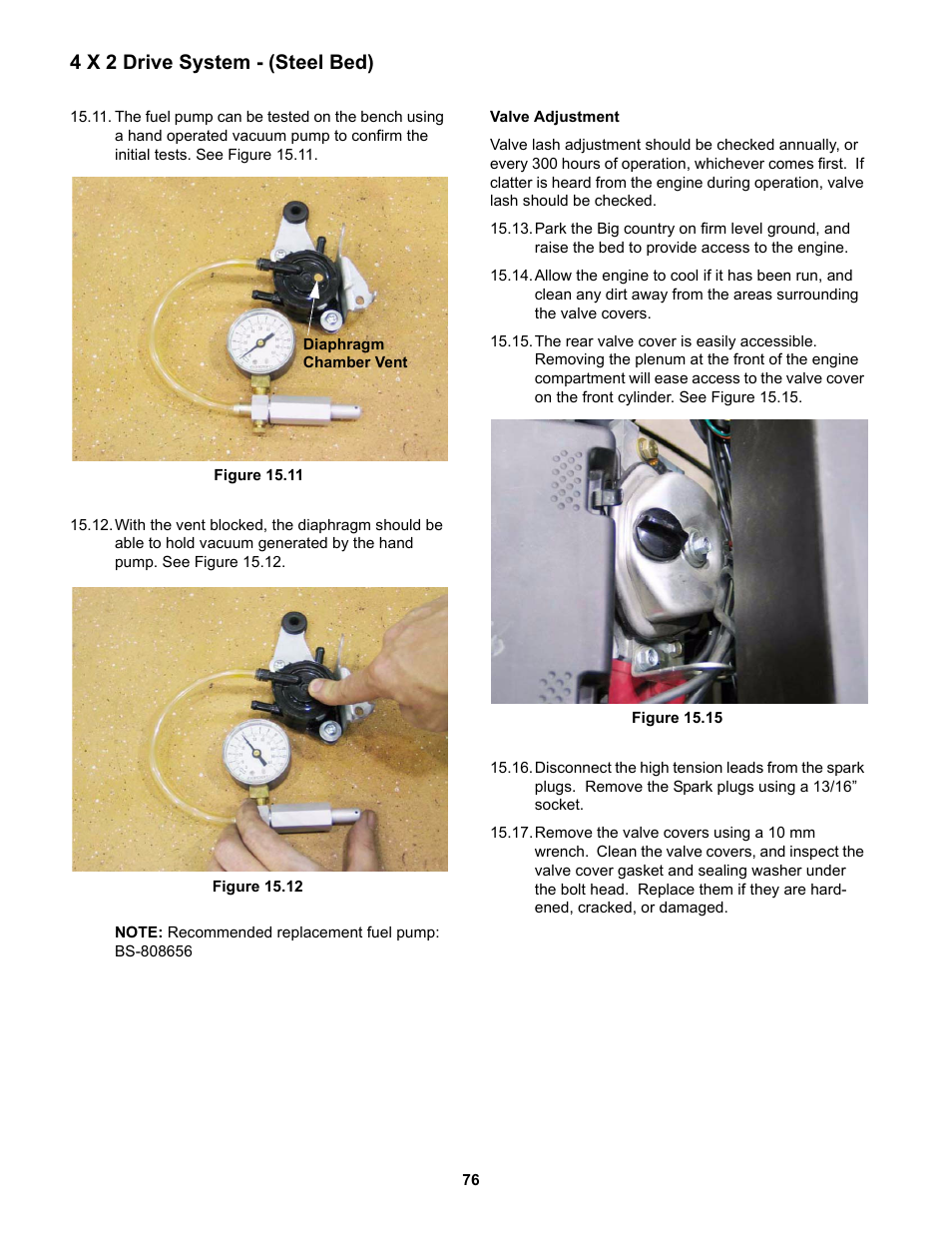 4 x 2 drive system - (steel bed) | Cub Cadet 4 x 2 Big Country - Poly Bed & Steel Bed User Manual | Page 80 / 82