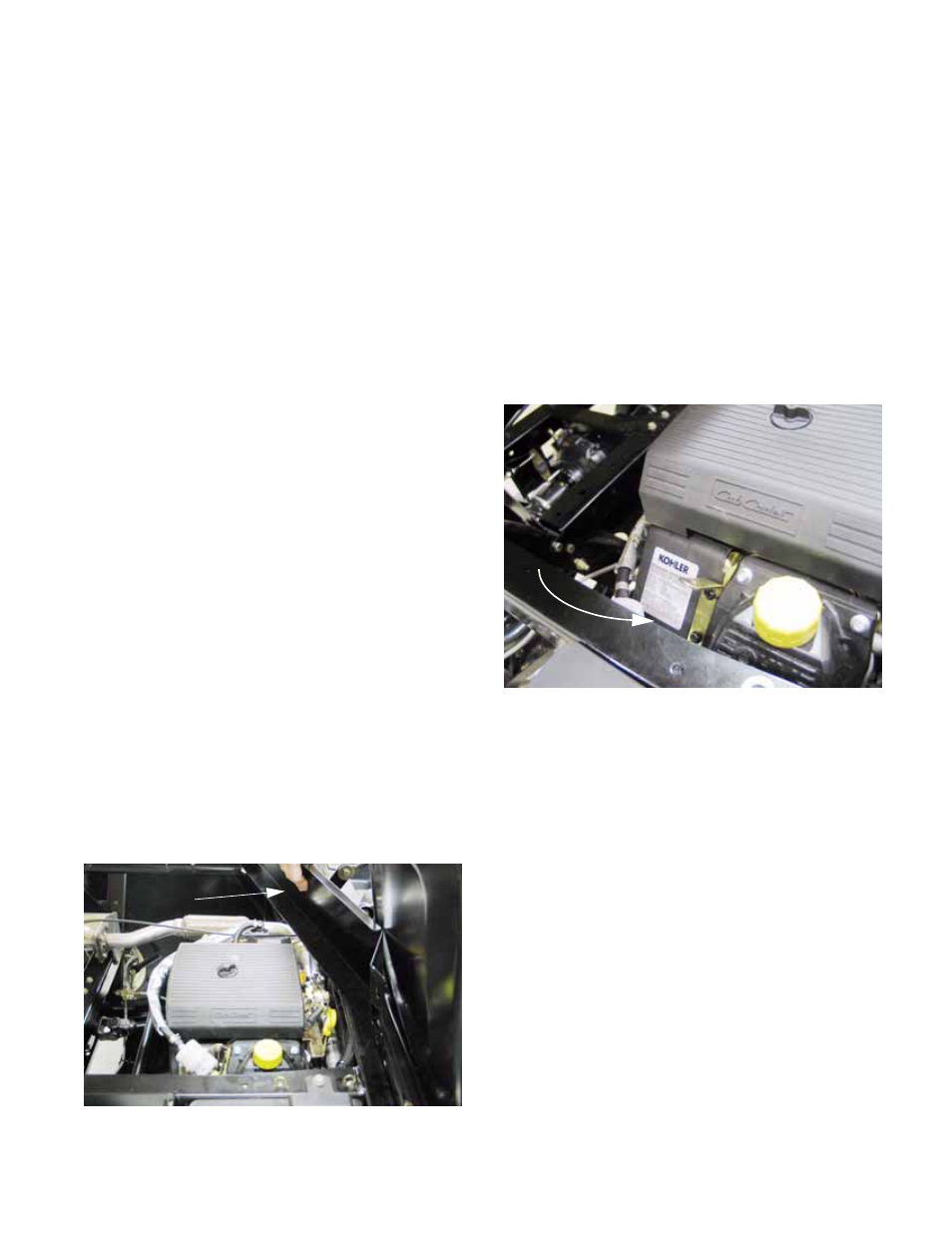 Engine maintenance access | Cub Cadet 4 x 4 Volunteer User Manual | Page 199 / 328