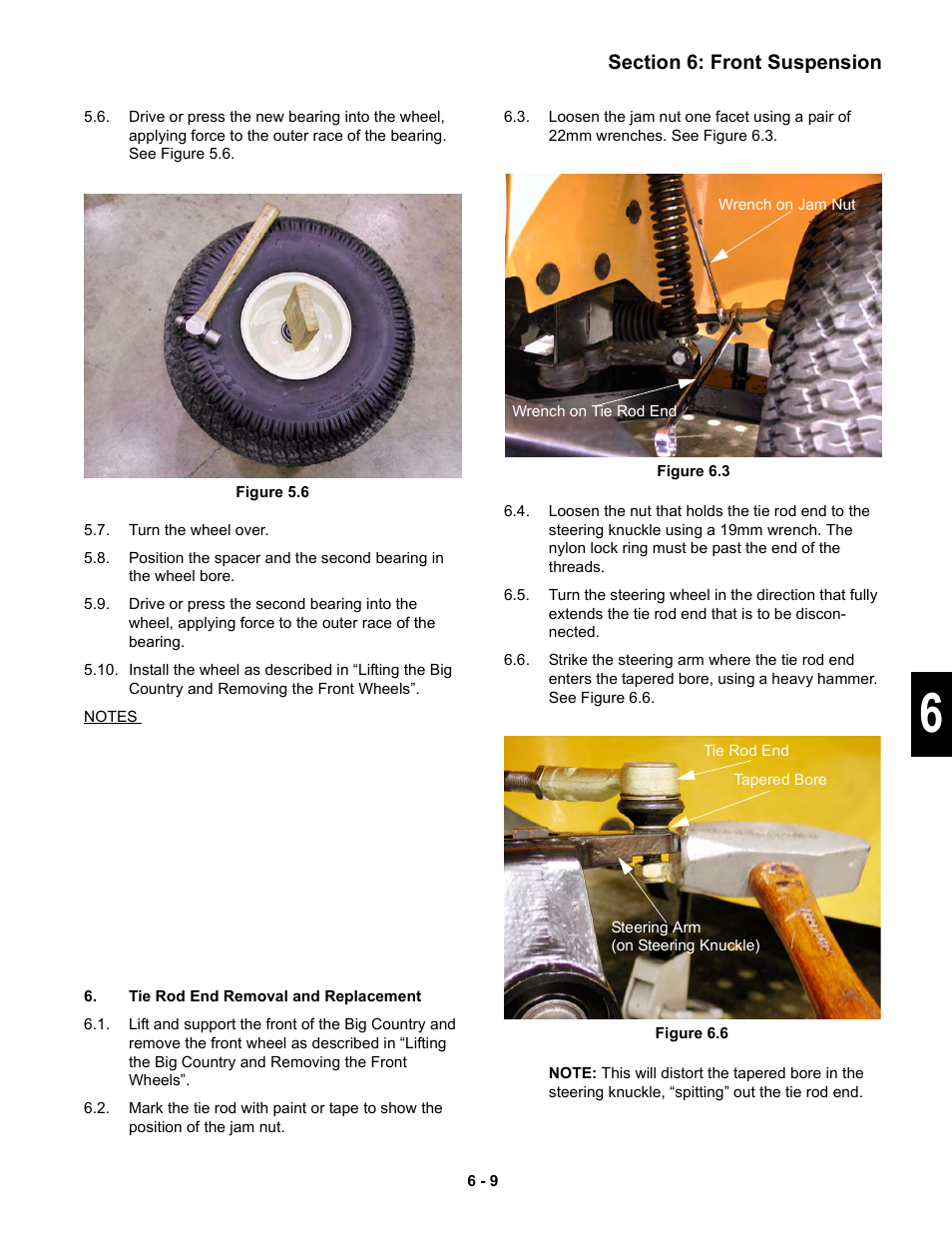 Tie rod end removal and replacement | Cub Cadet 6 x 4 Big Country User Manual | Page 104 / 121