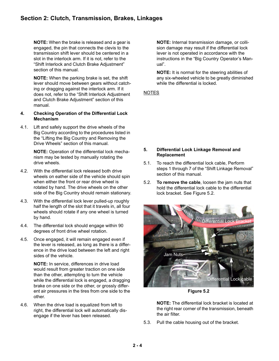 Differential lock linkage removal and replacement | Cub Cadet 6 x 4 Big Country User Manual | Page 13 / 121