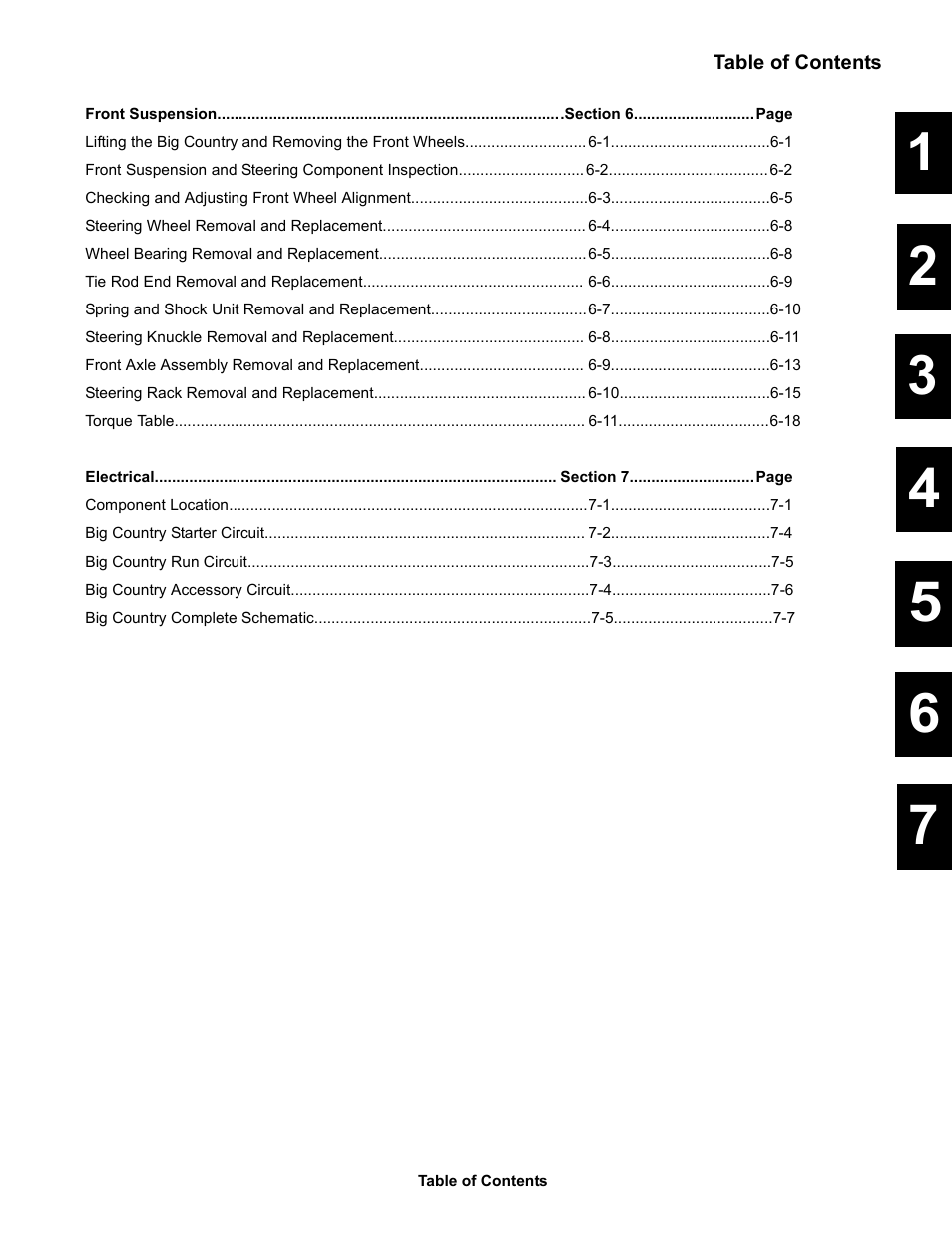 Cub Cadet 6 x 4 Big Country User Manual | Page 4 / 121