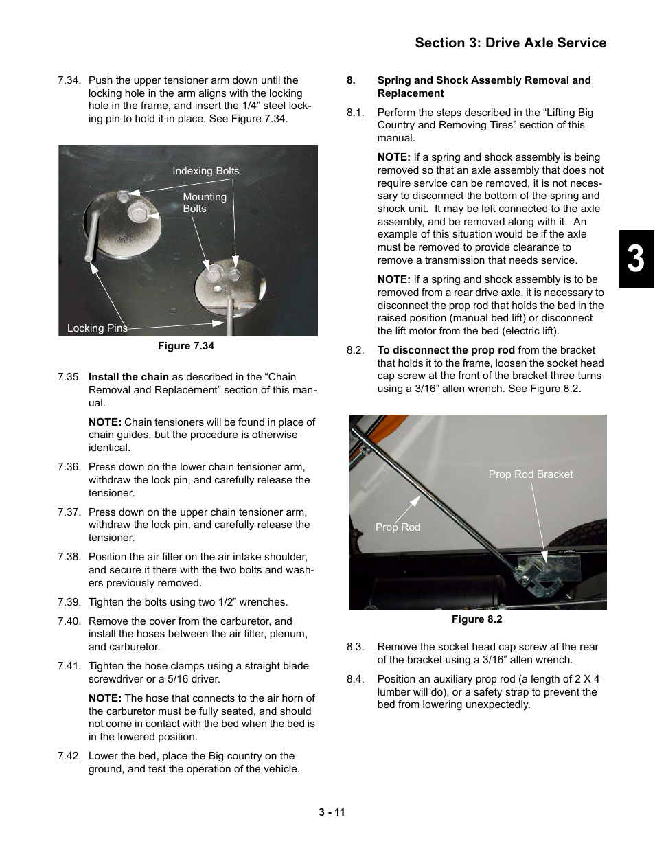 Spring and shock assembly removal and replacement | Cub Cadet 6 x 4 Big Country User Manual | Page 54 / 121
