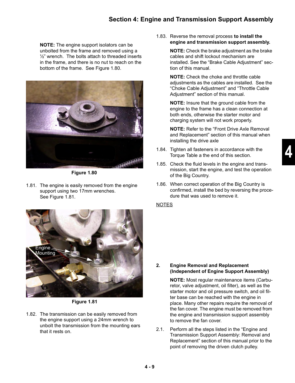 Cub Cadet 6 x 4 Big Country User Manual | Page 78 / 121