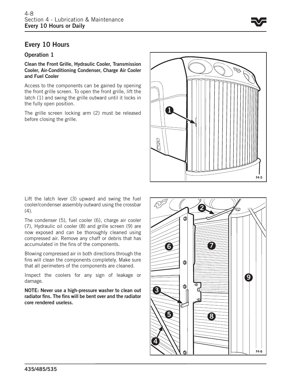 Every 10 hours | Buhler 535 User Manual | Page 141 / 249