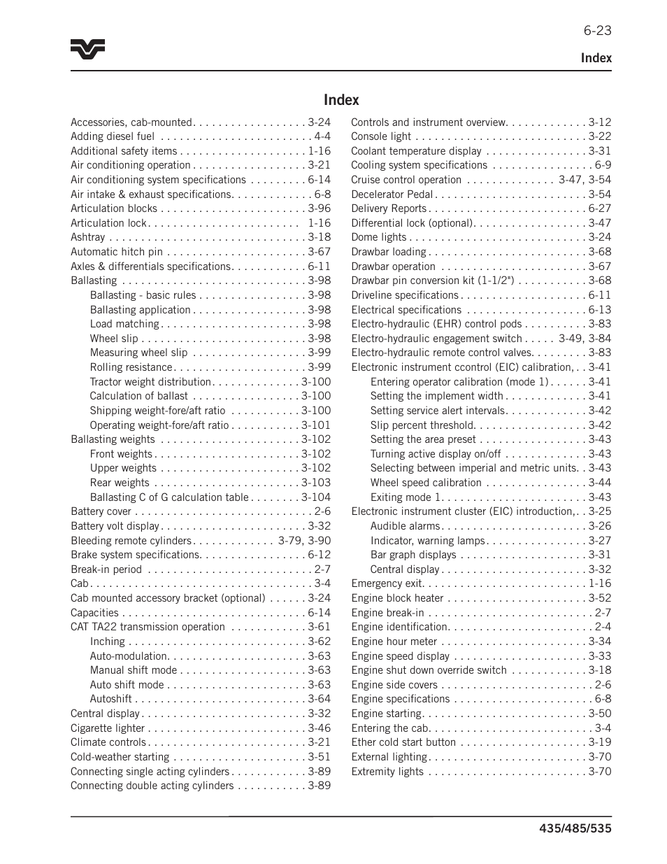 Index | Buhler 535 User Manual | Page 238 / 249