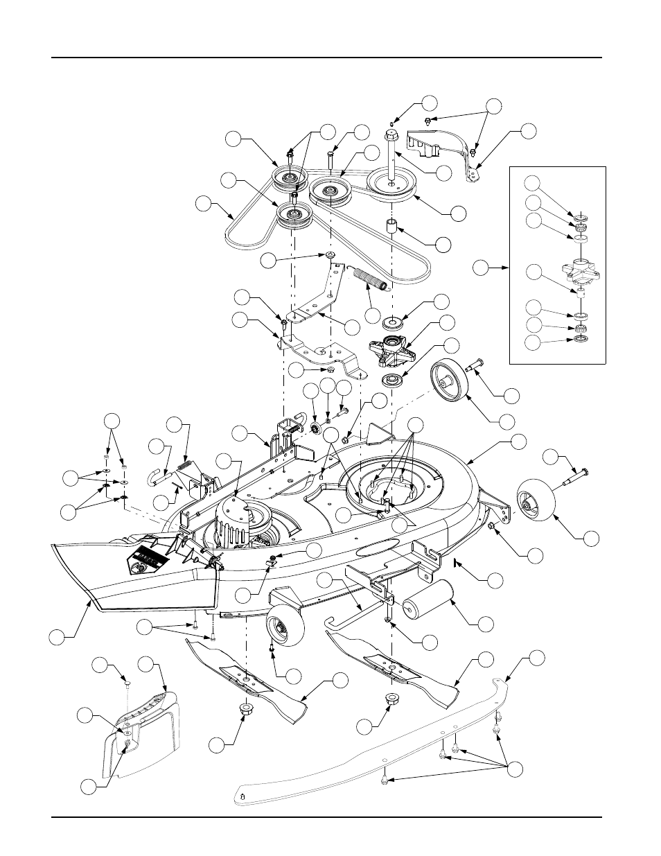 38 inch mower deck | Cub Cadet 1525 User Manual | Page 22 / 39