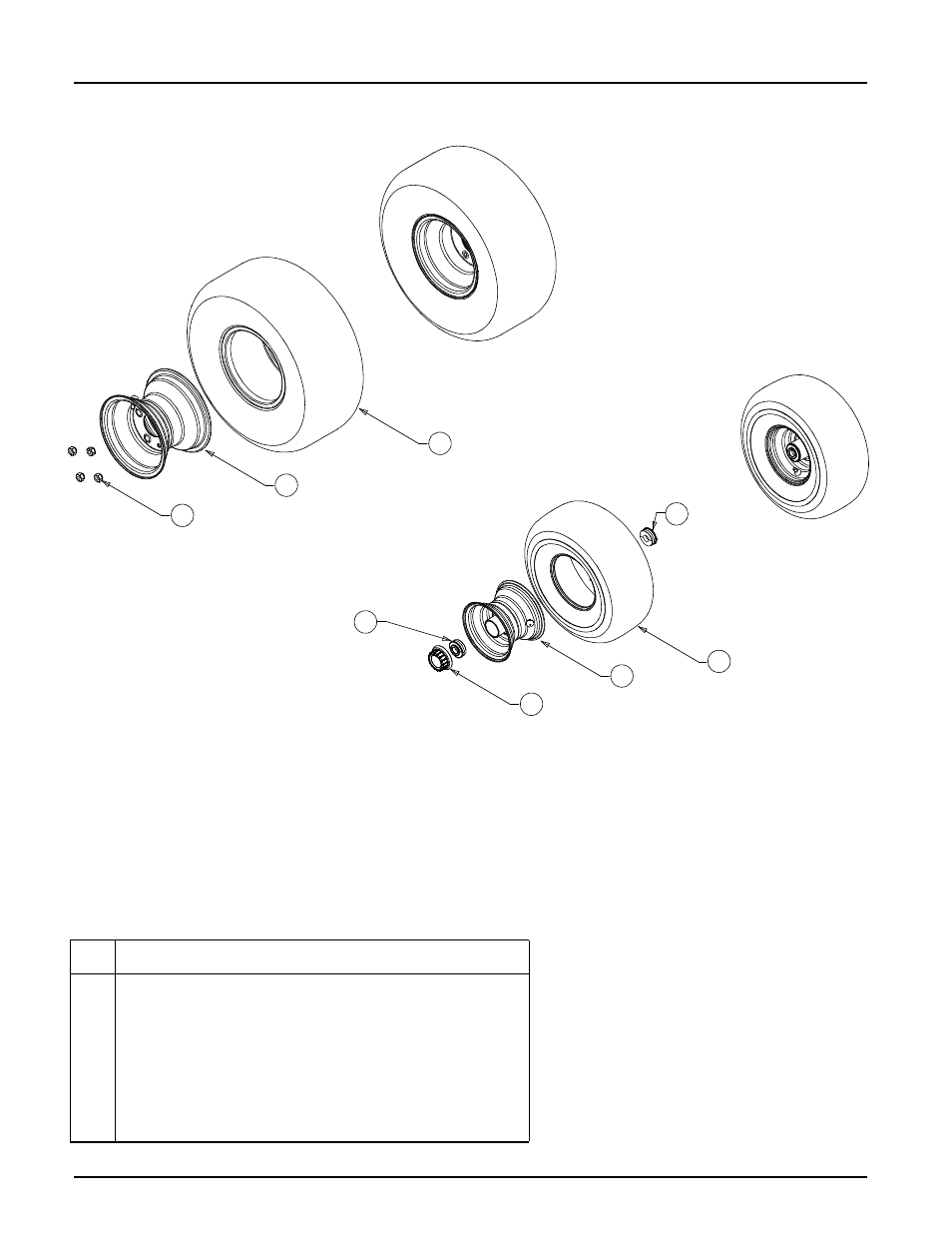 Wheels | Cub Cadet 1525 User Manual | Page 3 / 39