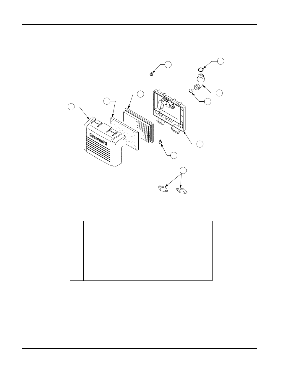 Air filter/muffler gasket | Cub Cadet 1525 User Manual | Page 37 / 39