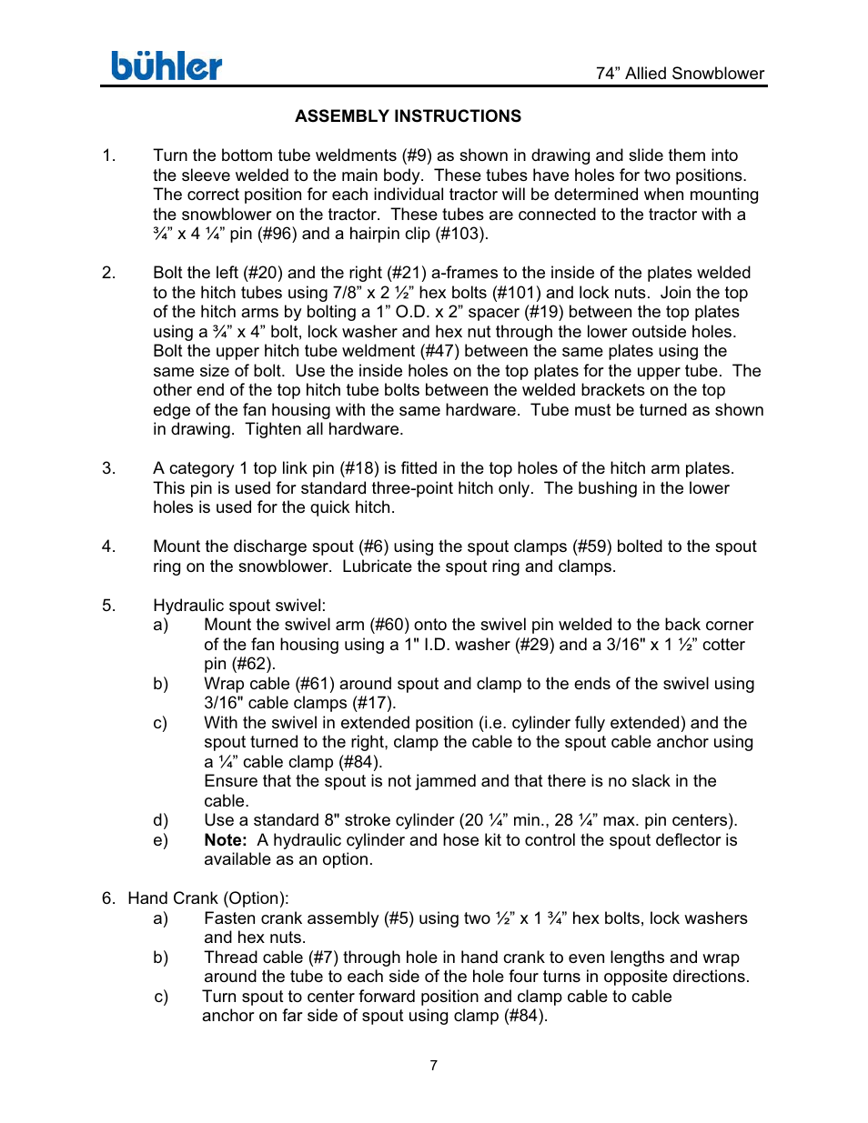 Buhler Allied FK331 User Manual | Page 10 / 28