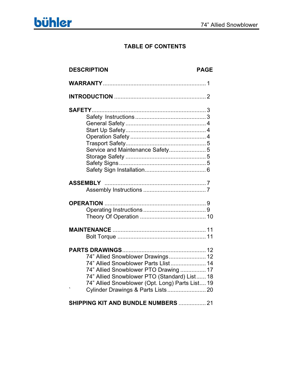 Buhler Allied FK331 User Manual | Page 3 / 28