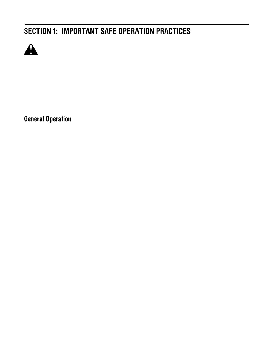 General operation | Cub Cadet 1222 User Manual | Page 3 / 28