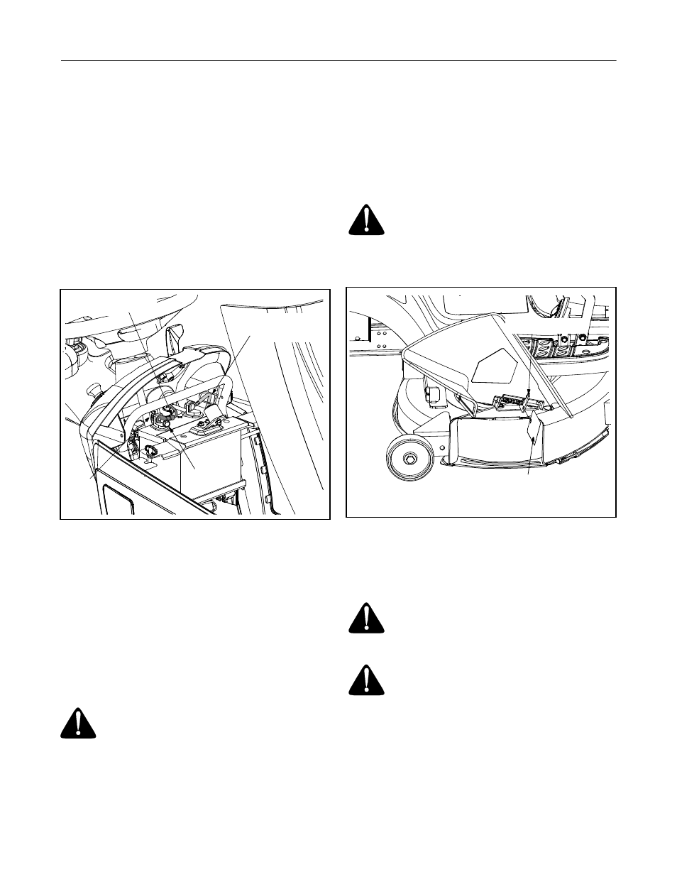Attaching the battery cables, Gas and oil fill-up, Shipping brace removal | Cub Cadet 1529 User Manual | Page 8 / 36