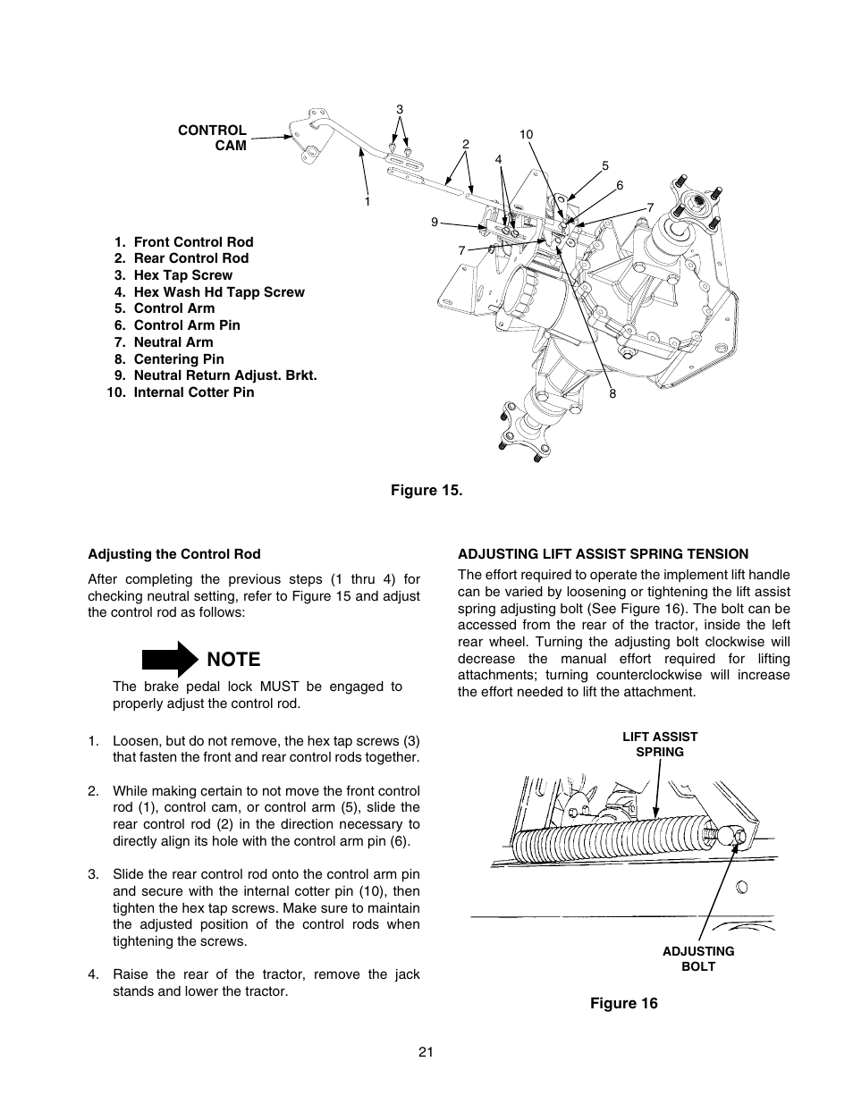 Cub Cadet 2518-44 User Manual | Page 21 / 60