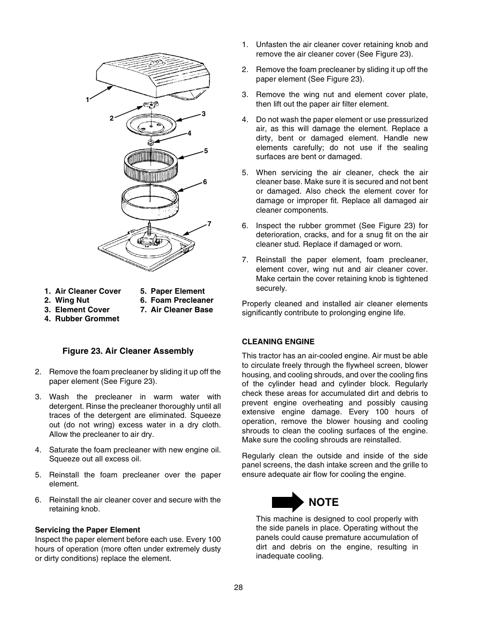 Cub Cadet 2518-44 User Manual | Page 28 / 60