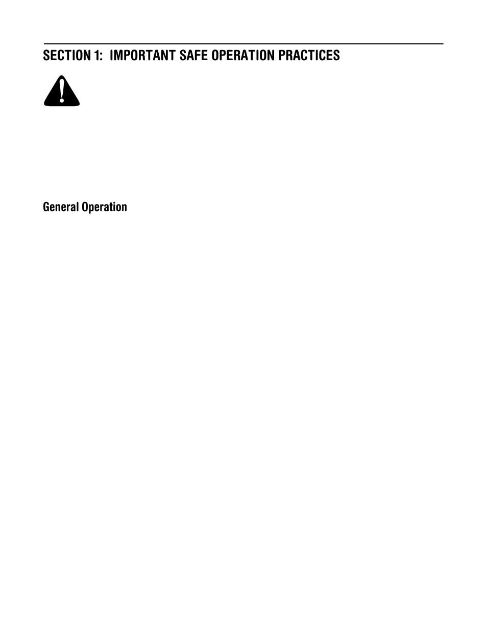 General operation | Cub Cadet 430d User Manual | Page 3 / 24