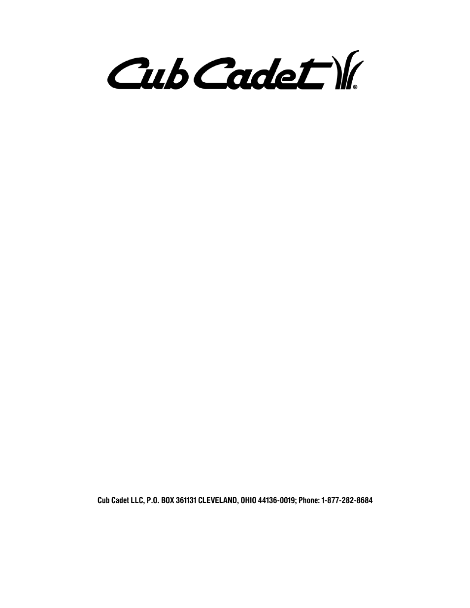 Manufacturer’s limited warranty for | Cub Cadet 641 User Manual | Page 20 / 20