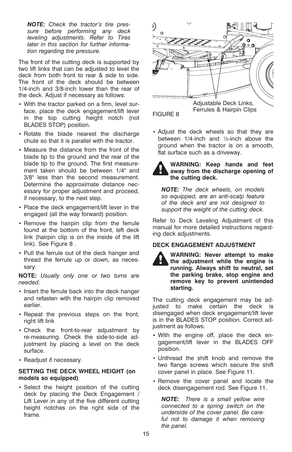 Cub Cadet C-155G User Manual | Page 15 / 28