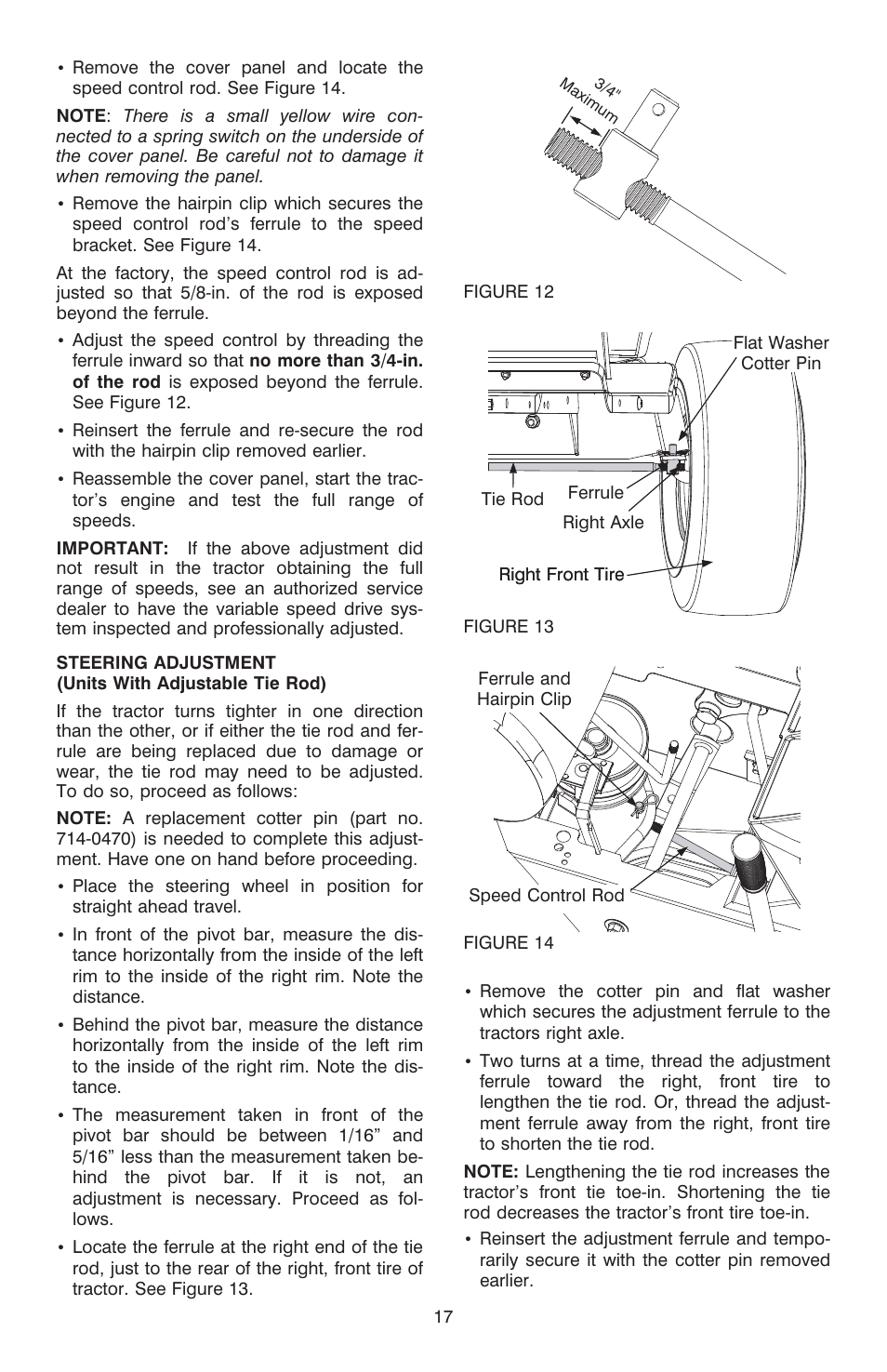 Cub Cadet C-155G User Manual | Page 17 / 28