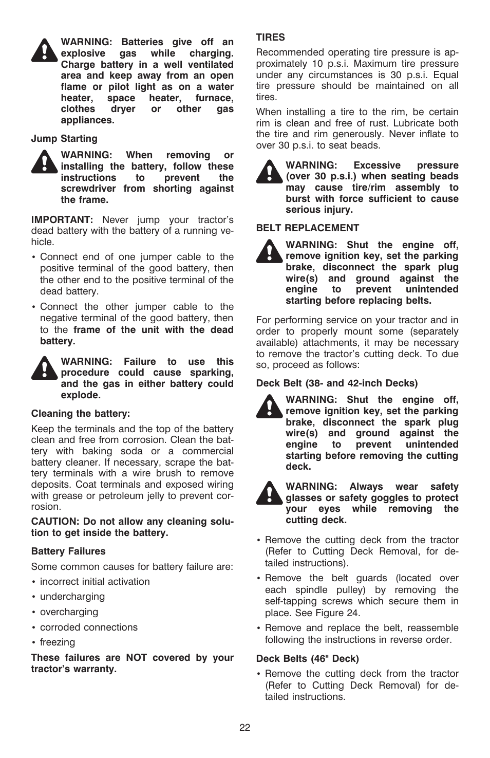 Cub Cadet C-155G User Manual | Page 22 / 28