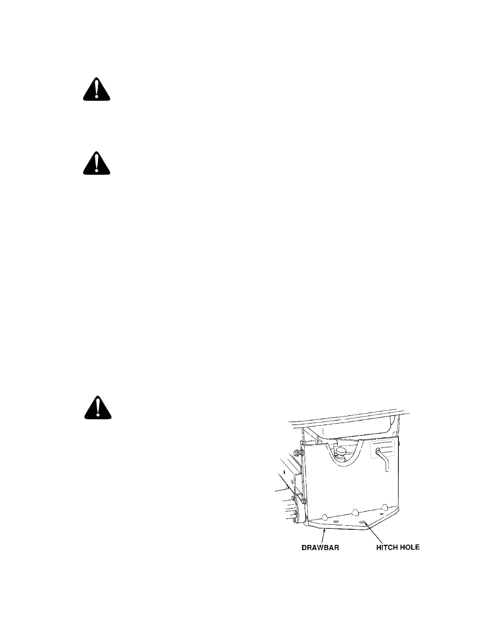 Warning, Caution | Cub Cadet GT-2186-44 User Manual | Page 17 / 60