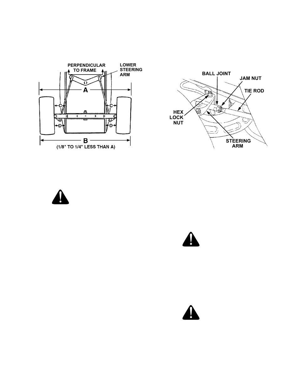 Warning, Caution | Cub Cadet GT-2186-44 User Manual | Page 19 / 60