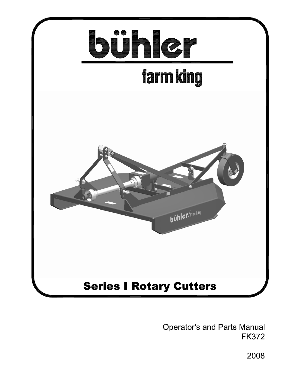 Buhler Fram King FK372 User Manual | 28 pages