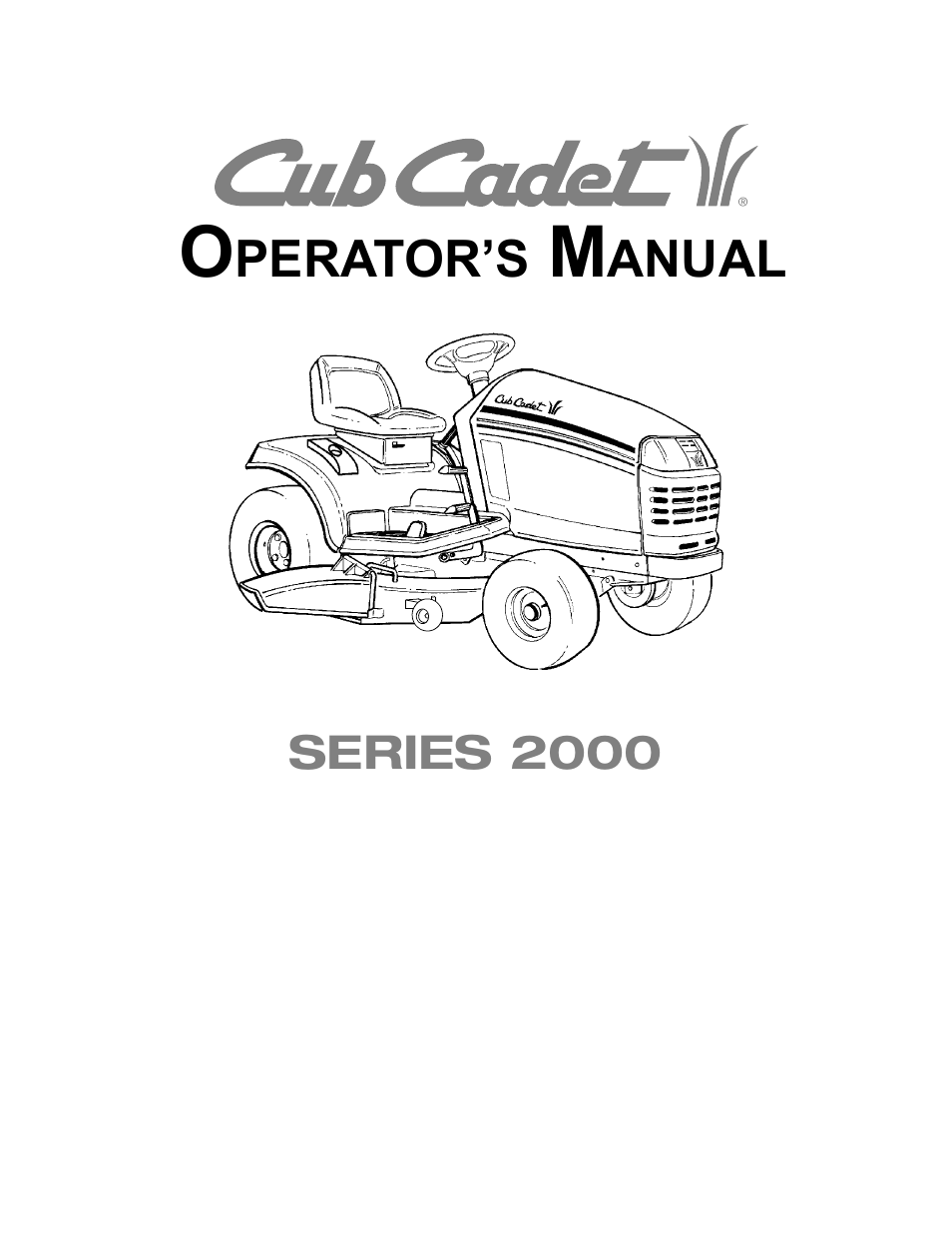 Cub Cadet LT-2180 User Manual | 60 pages