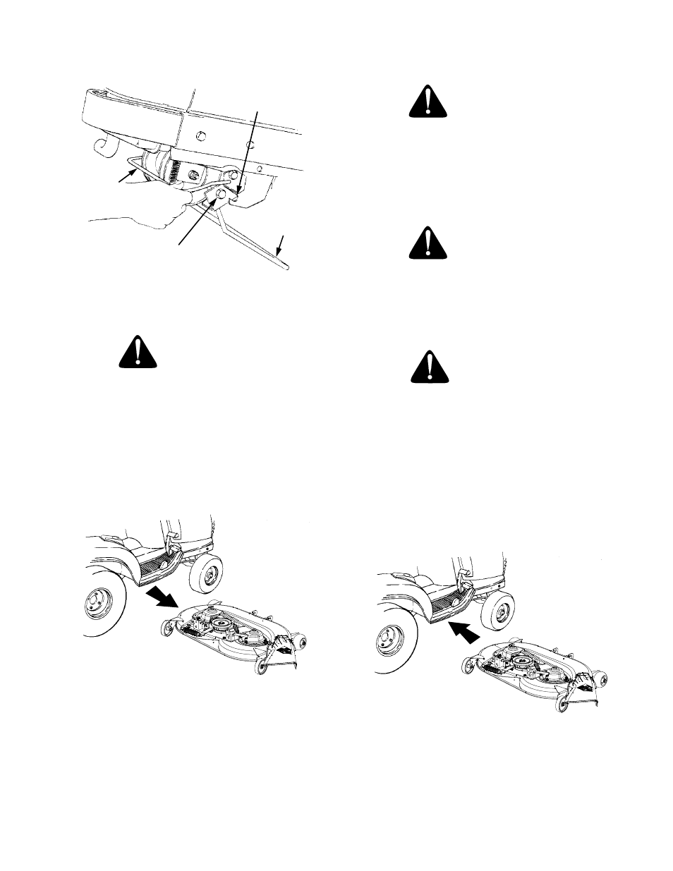 Caution, Warning | Cub Cadet LT-2180 User Manual | Page 39 / 60