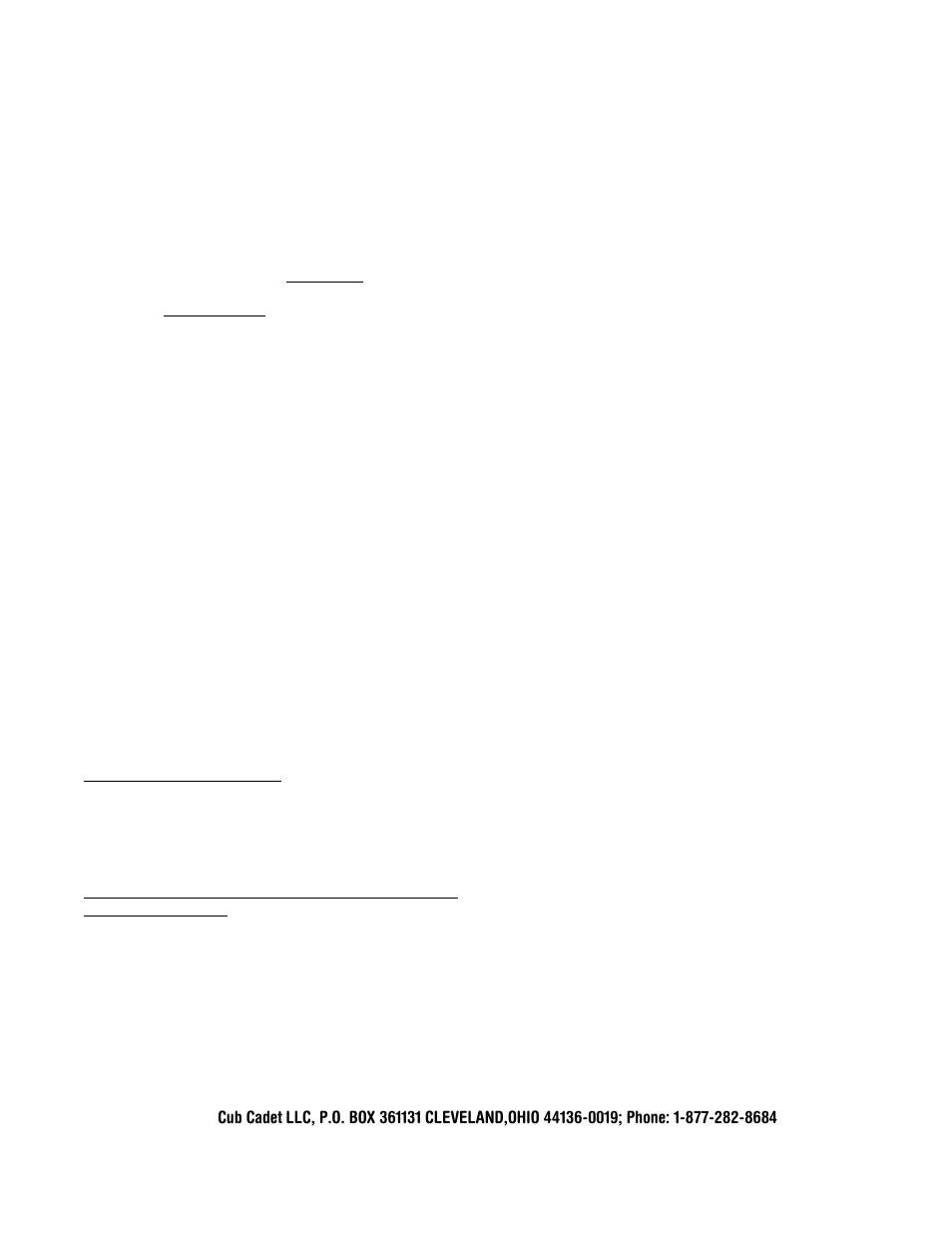Cub Cadet LT-2180 User Manual | Page 58 / 60