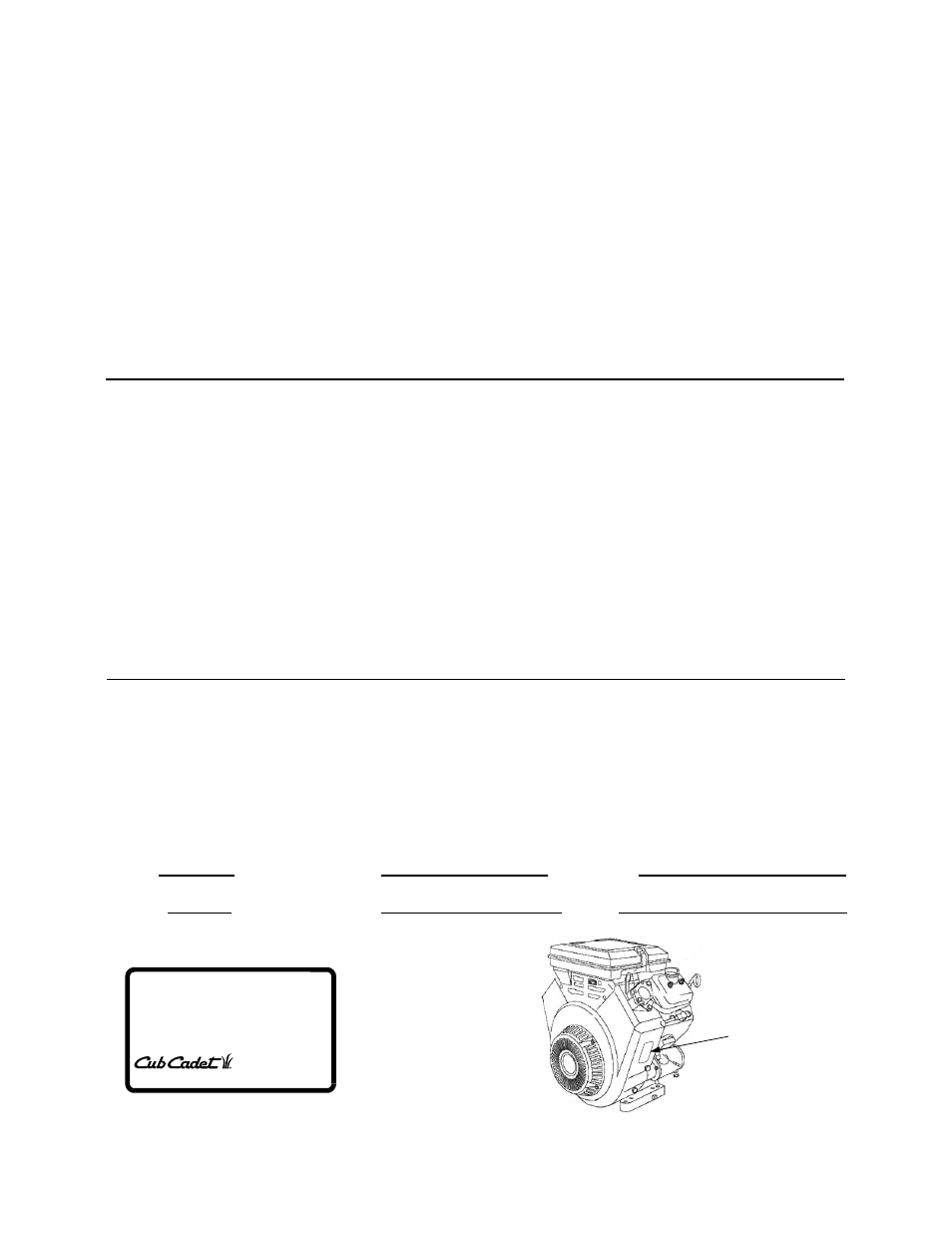 Calling service information, Recording model and serial number information | Cub Cadet LT-2180 User Manual | Page 8 / 60