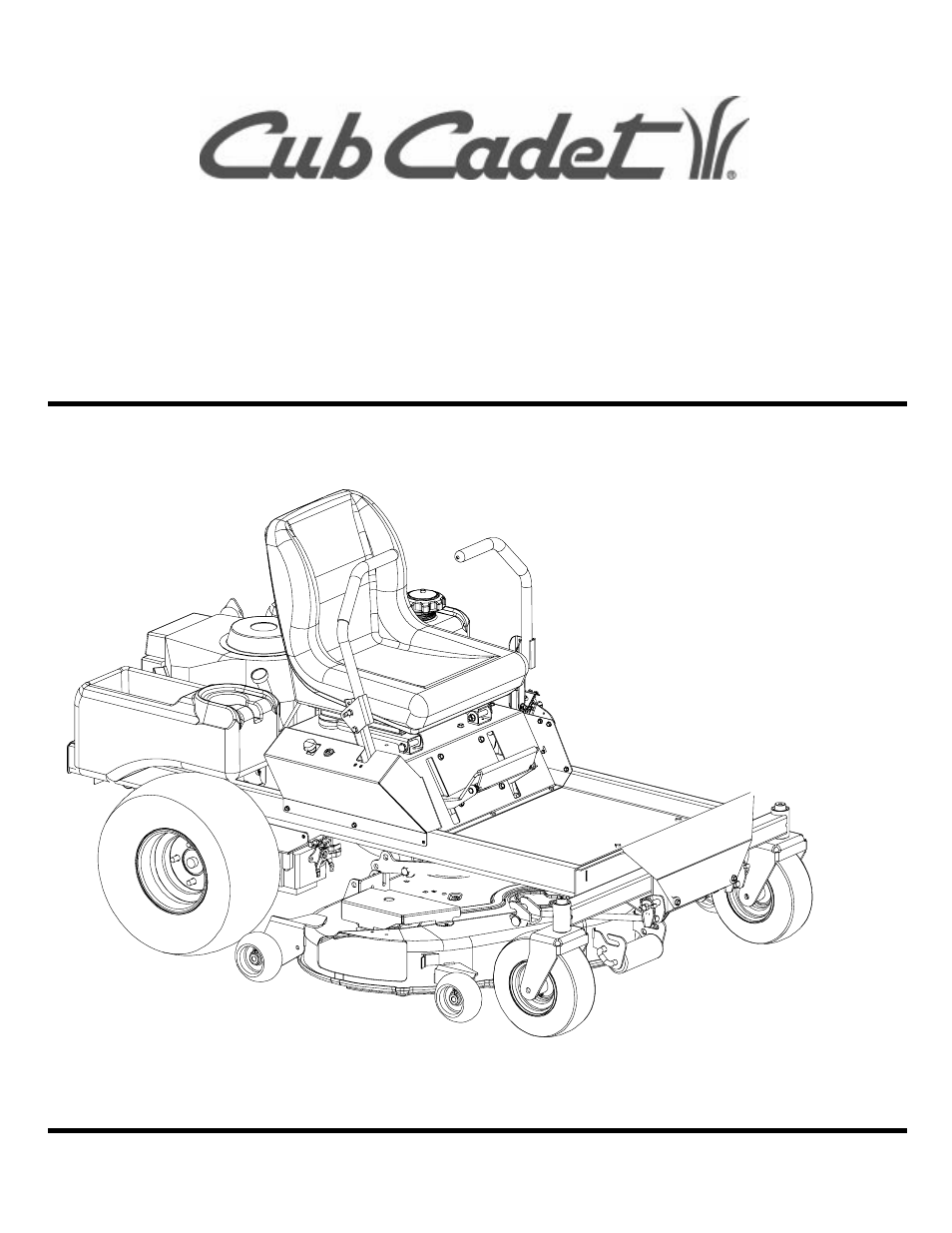 Cub Cadet Z-force User Manual | 28 pages