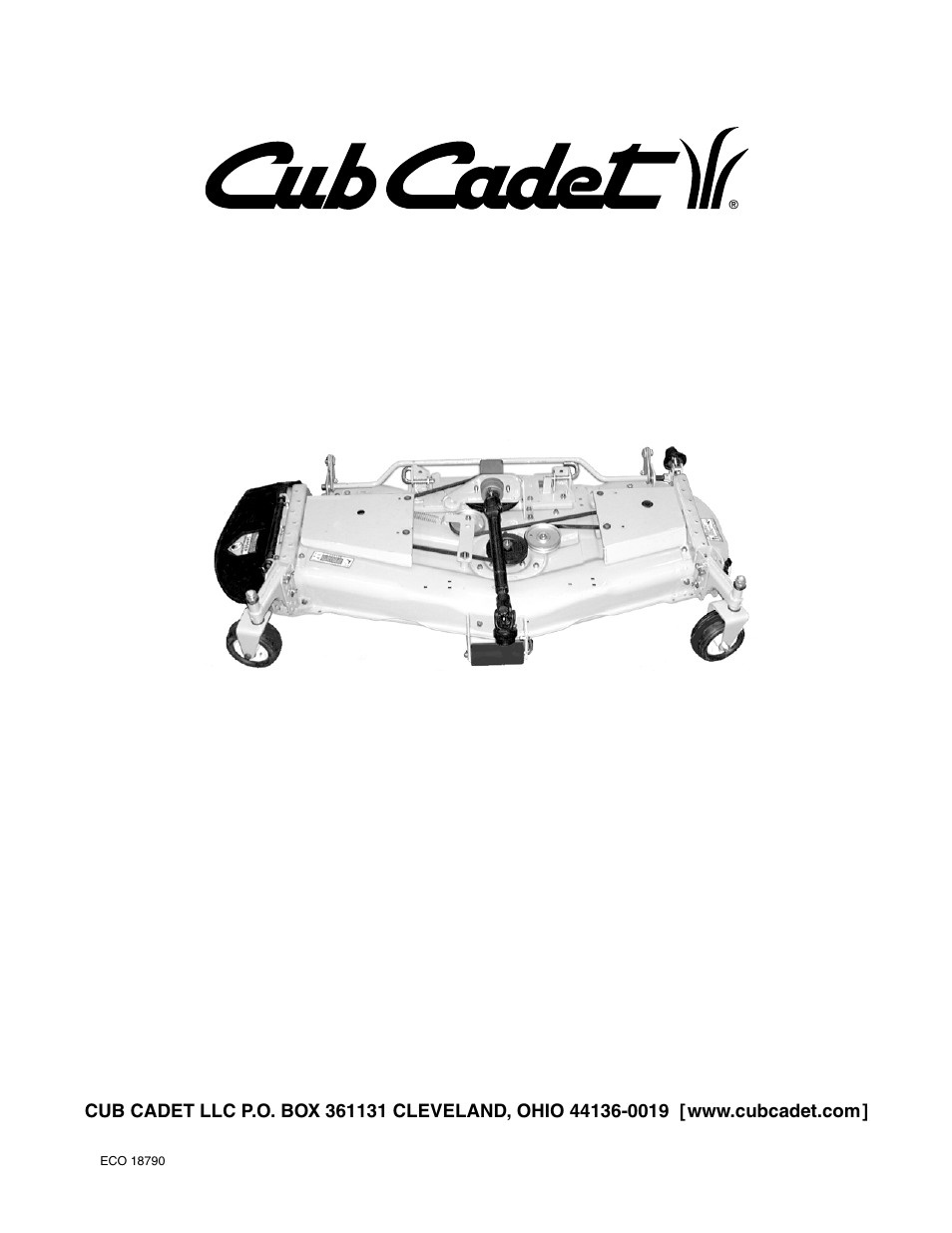 Cub Cadet 190-295-100 User Manual | 20 pages