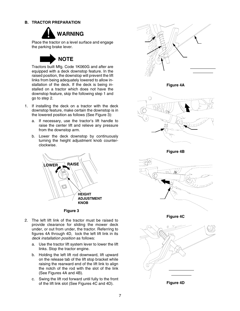 Warning | Cub Cadet 190-295-100 User Manual | Page 7 / 20