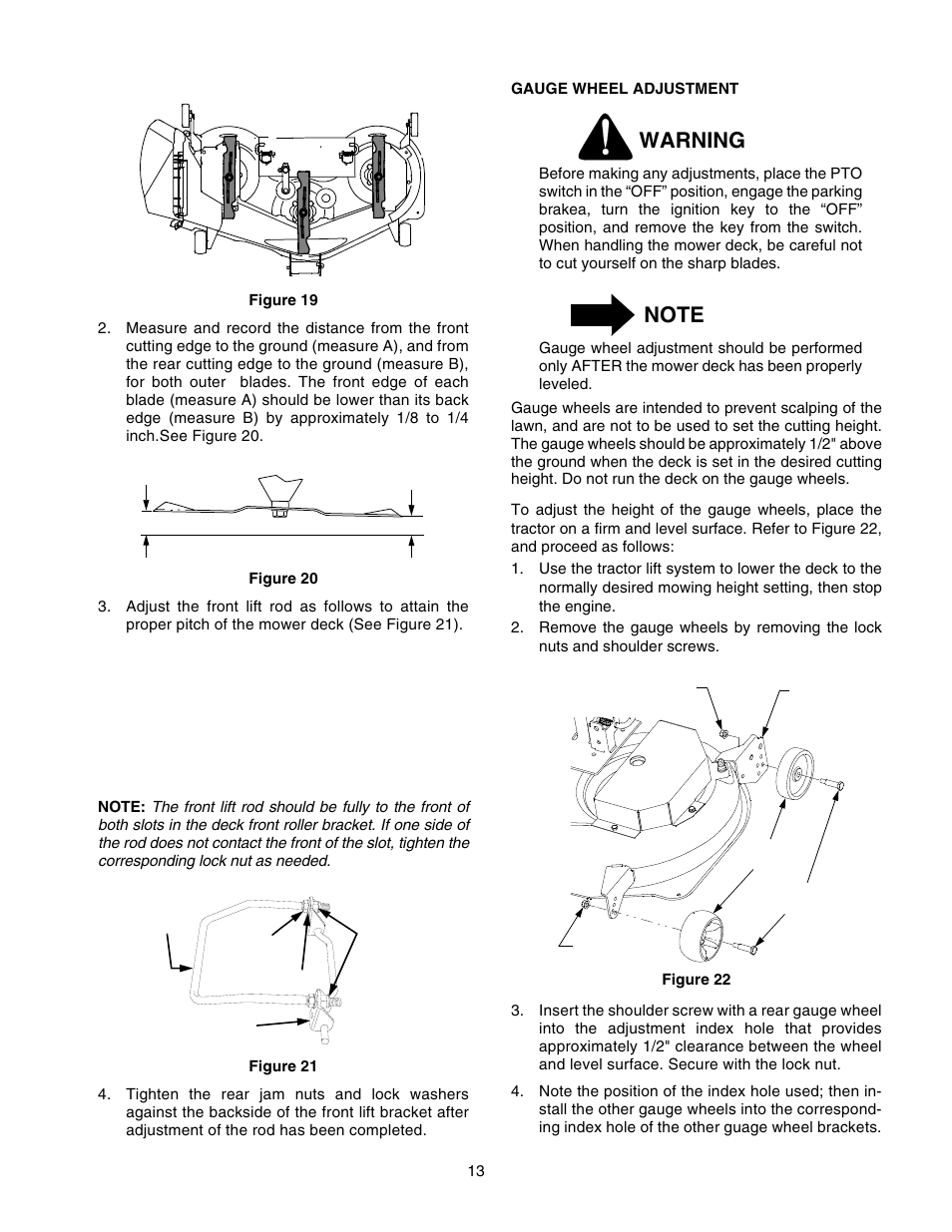 Warning | Cub Cadet 190-394-100 User Manual | Page 13 / 20