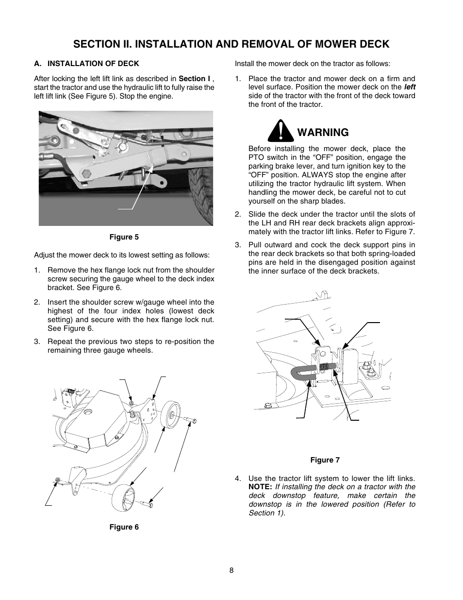 Warning | Cub Cadet 190-394-100 User Manual | Page 8 / 20