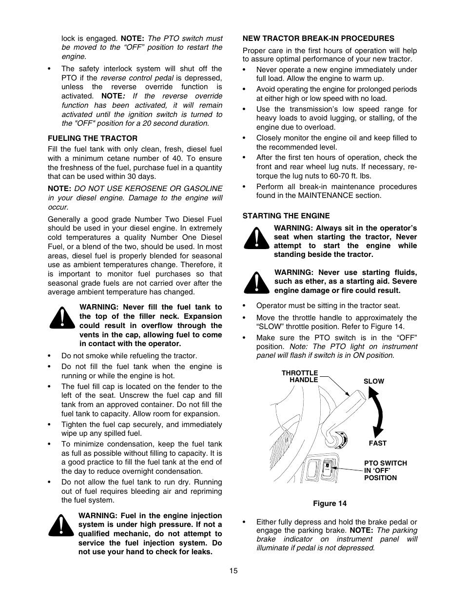 Cub Cadet 5234 User Manual | Page 15 / 48