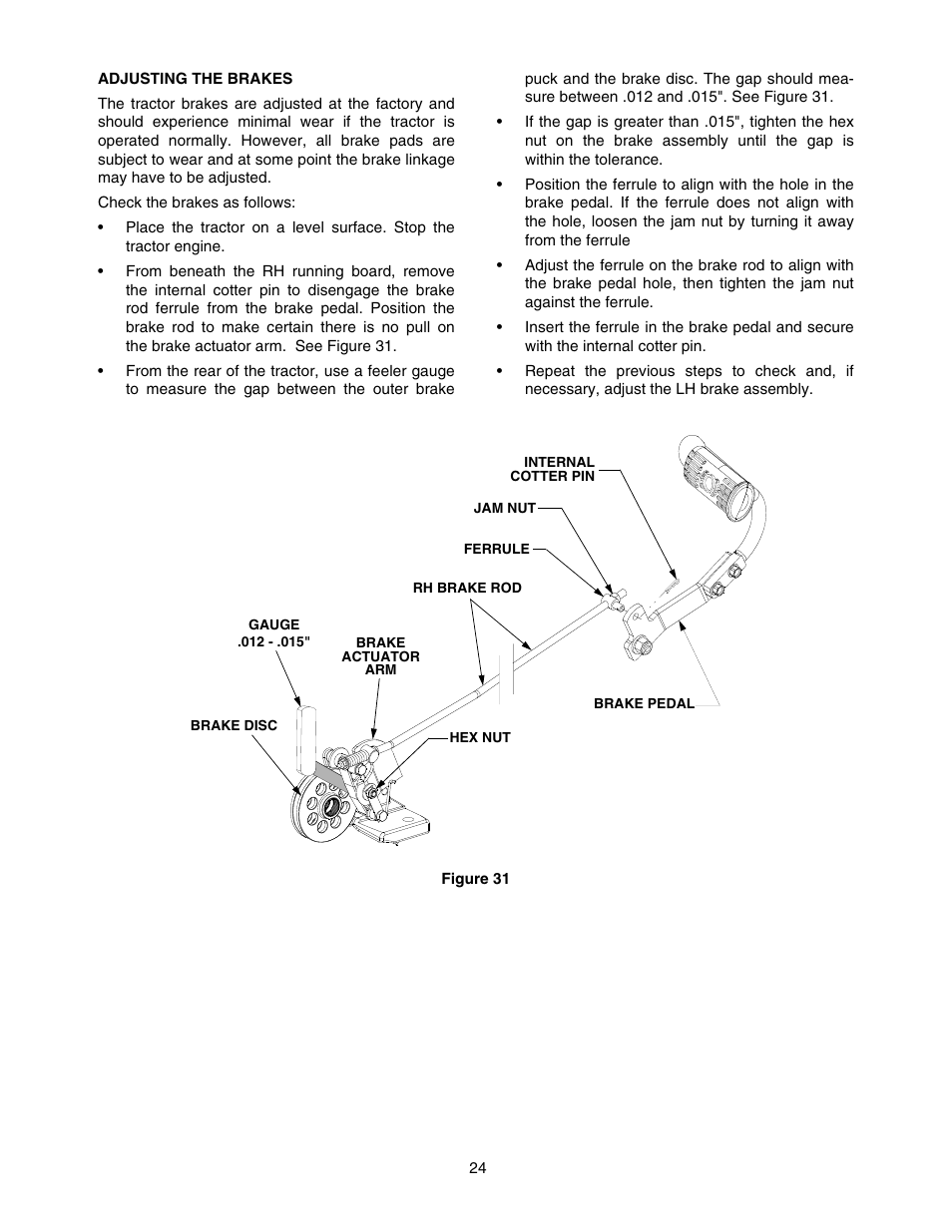 Cub Cadet 5234 User Manual | Page 24 / 48