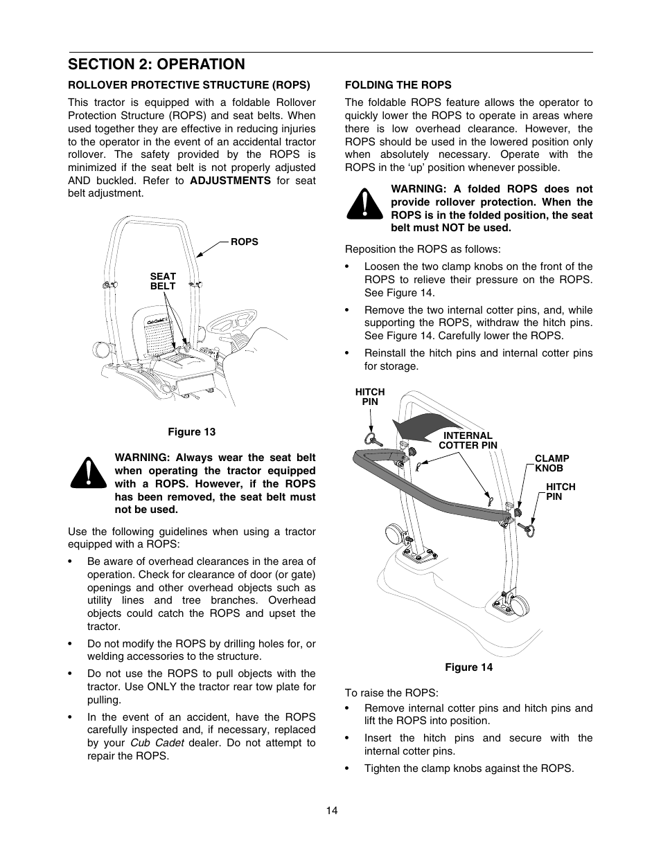 Cub Cadet 5252 User Manual | Page 14 / 48